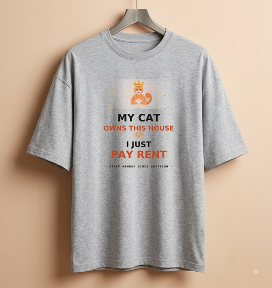 Unisex Oversized cat lover T-Shirt